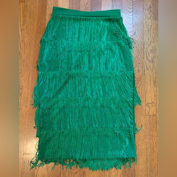 NWT Women Fringe Pencil Skirts green size medium - Picture 9 of 14